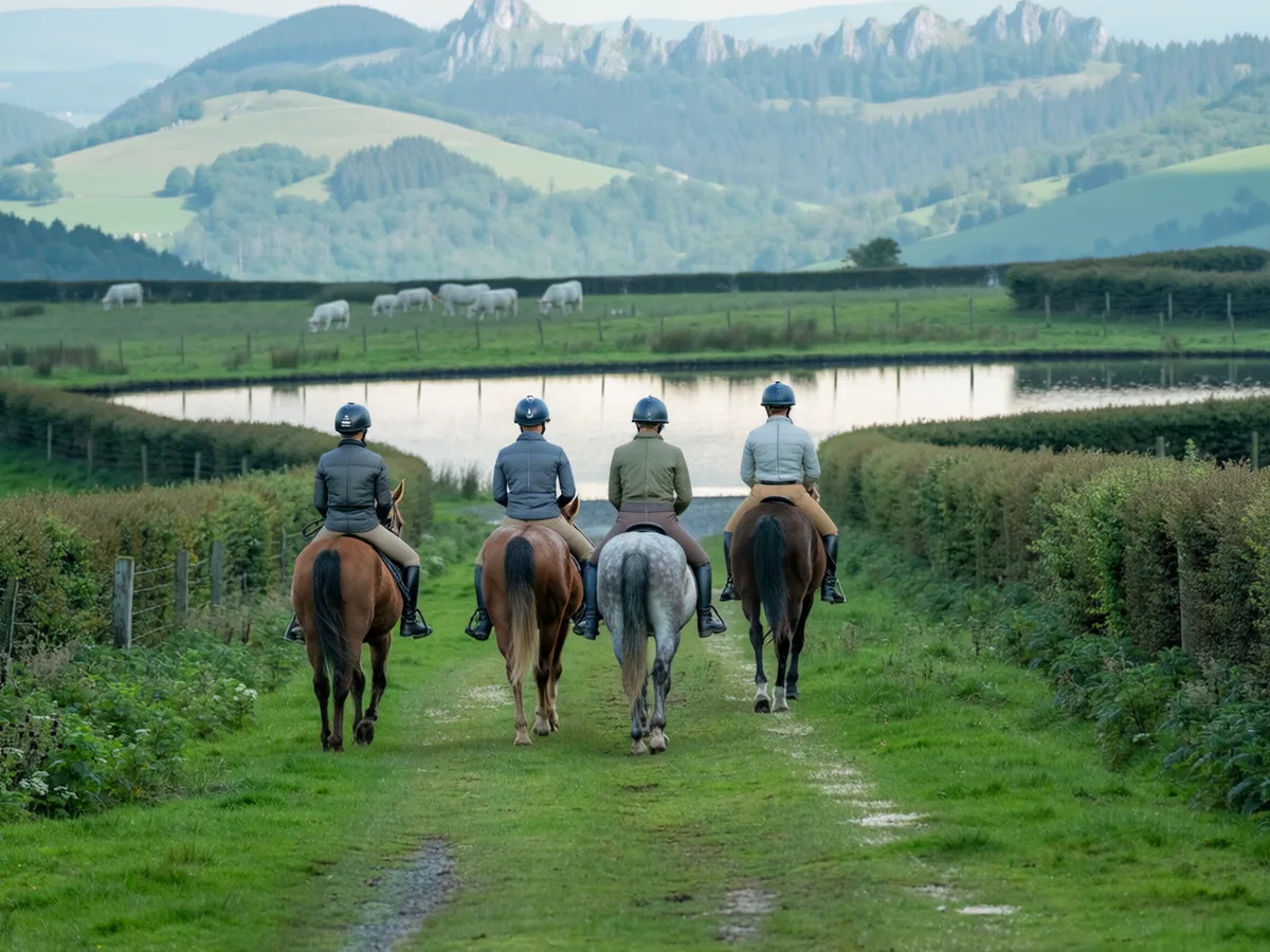 Balade à cheval en Isère, autour de Agnin